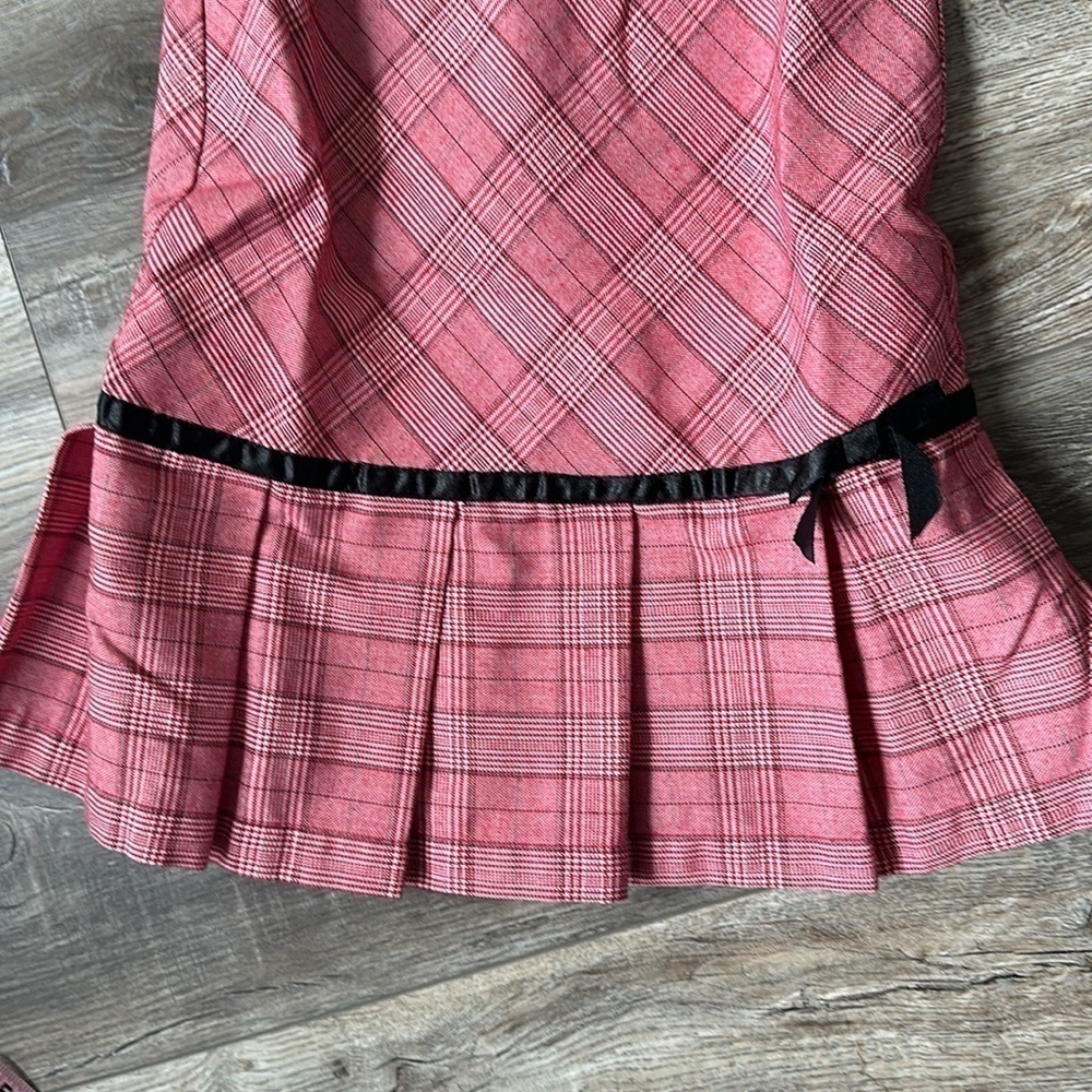 Girl Connection dress size 6 plaid red school girl dress - Picture 3 of 9